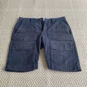 Men’s Navy blue Iron & Resin Cargo Shorts 32W USA